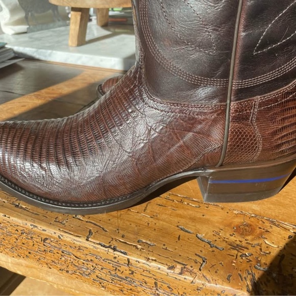 Alvies Congress Boots – Brown Teju Lizard (Size 11D) - Picture 2 of 7